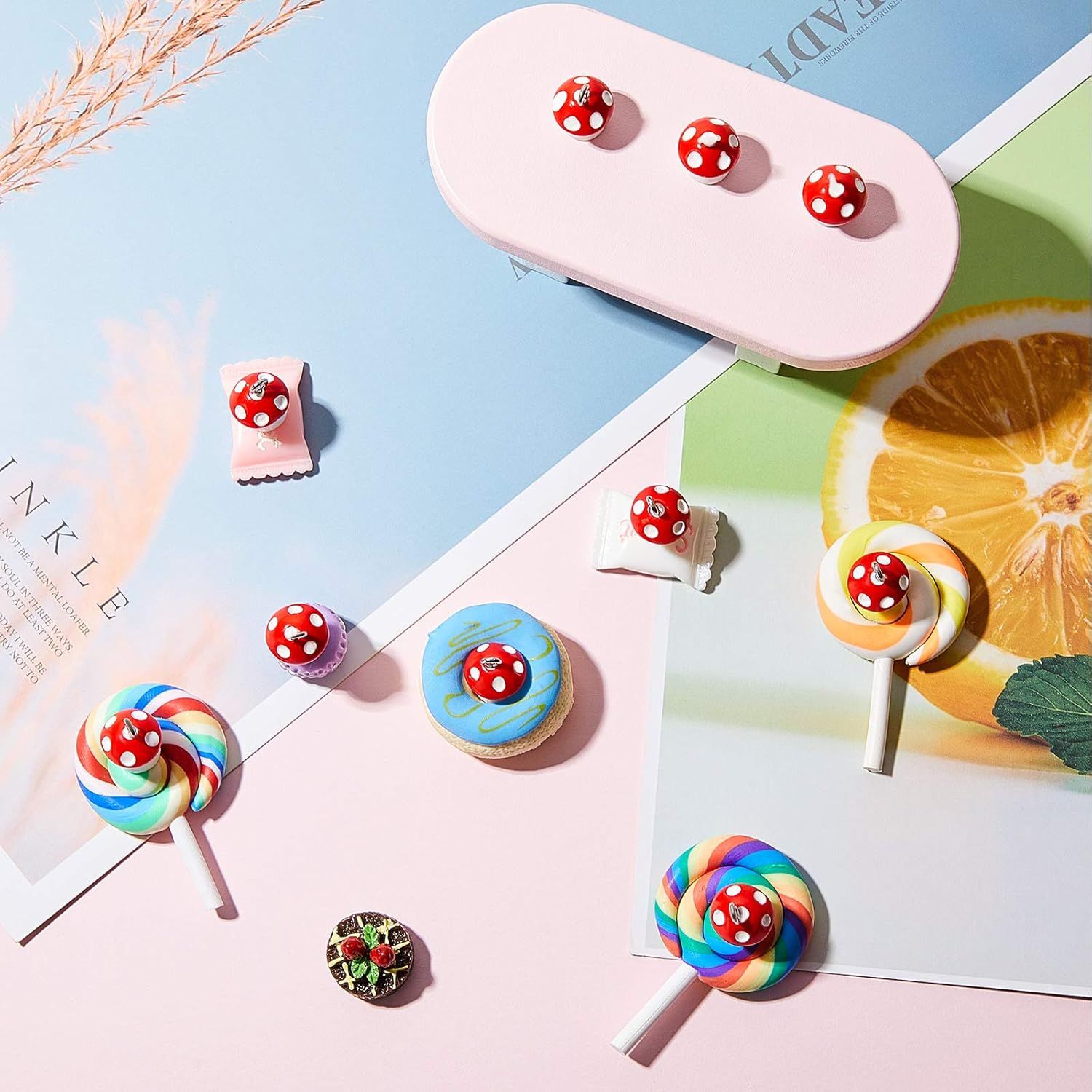 50 Pieces Resin Charm Pendant Jewelry inding Charm DIY Decor Making Resin or Women Bracelet Necklace Earrings Keychain Crat โ image 4