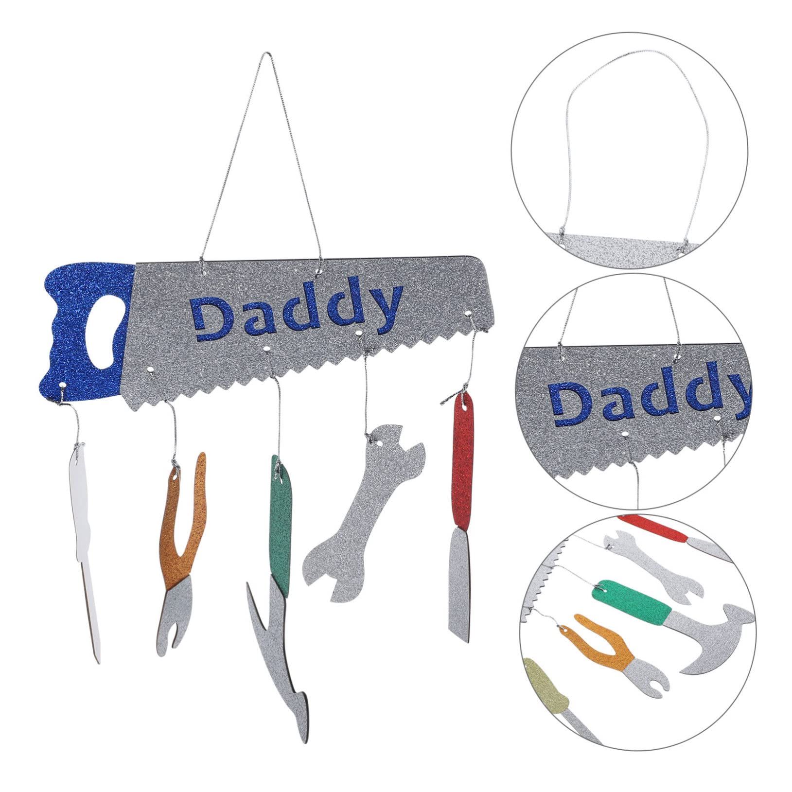 10pcs Tool Decoration Hang Tag Father's Day Hanging Decoration Fathers Day Wall Decoration Fathers Day Hanging Decoration โ image 3