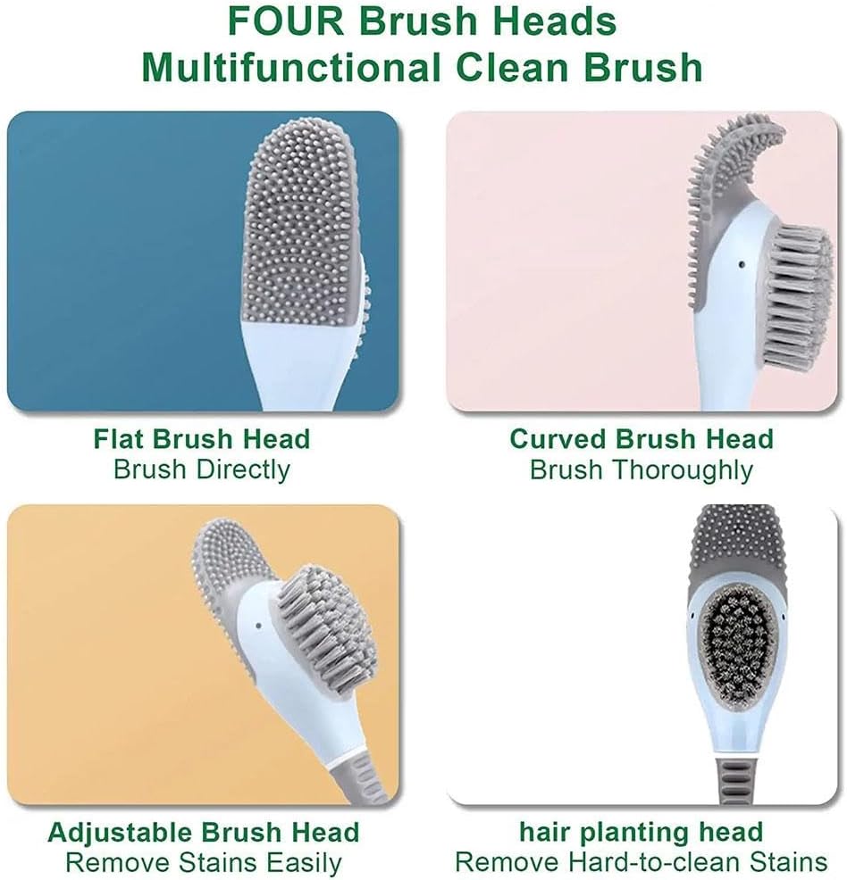 Diving Duck Toilet Brush,Soft Silicone Flex Toilet Brush and Holder,Cartoon Duck Deep Cleaning Bathroom Brush Toilet Accessory,Creative Wall-Mounted Silicone โ image 5