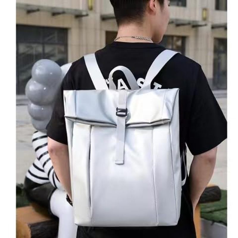 （silvery）oxford backpack, casual canvas backpack, handbag wallet, lightweight backpack, both shoulders bag — image 4