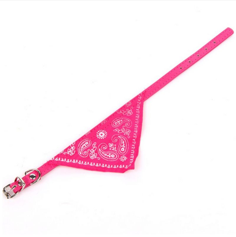 Dog Collar Bandana Scrunchie Scarf, Pink — image 5