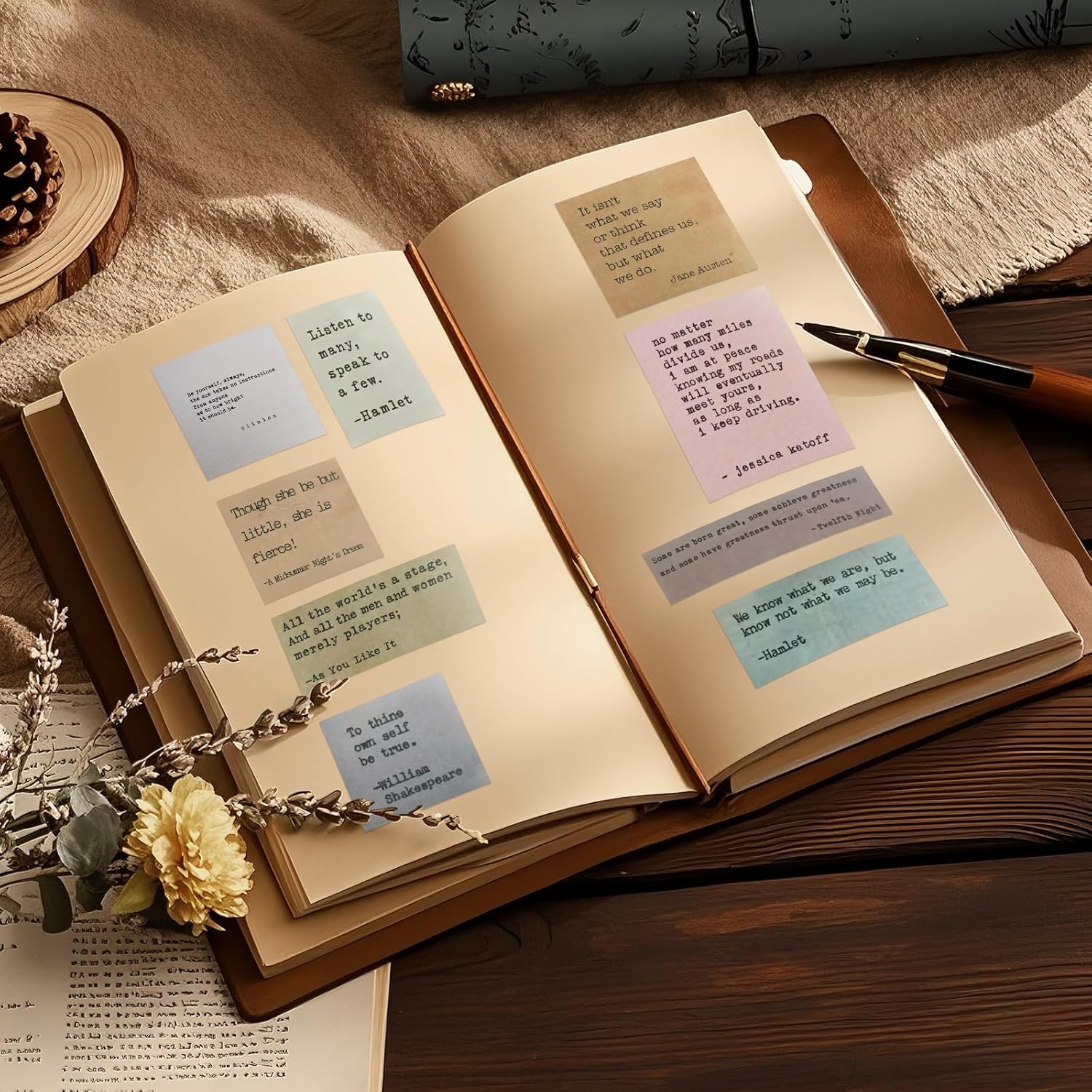 Motivational Quotes Stickers 180Pcs - Vintage Inspirational Journaling Stickers Self-Adhesive Typewriter Style Scrapbook Sticker Famous Saying Sticker for โ image 4