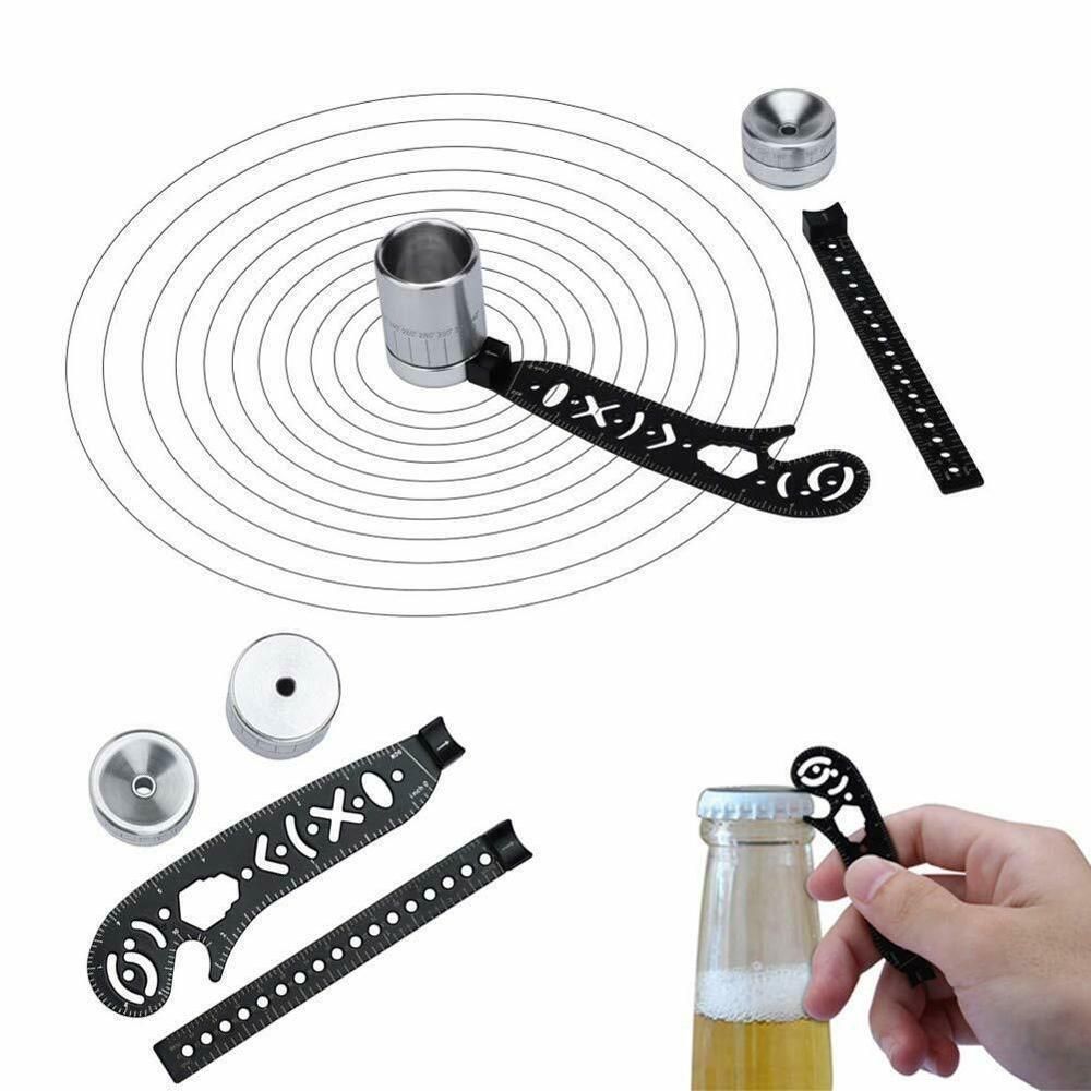 Multifunction Drawing Tool All in One Versatile Drawing Architect Scale Ruler Mini Compass Protractor Combo — image 2