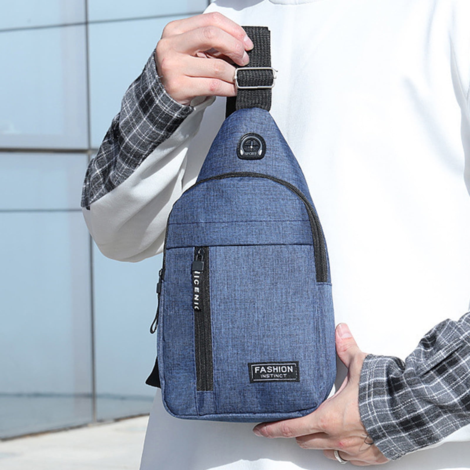 Sling Bag for Women, Crossbody Sling Backpack Small Sling Bag Multipurpose Crossbody Shoulder Bag Travel Hiking Backpack, Sling Bag for Men #2-Blue — image 4