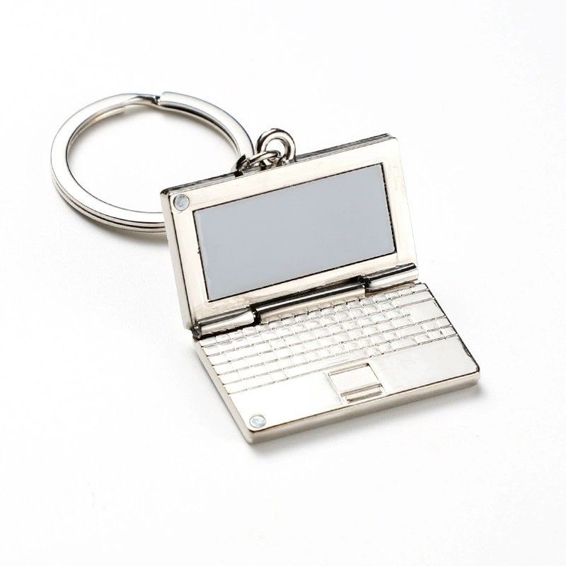 Keychain Simulation Computer Laptop Pendants DIY Women Men Car Keychain Keyring Holder Keyring Souvenir Jewelry Gift — image 3