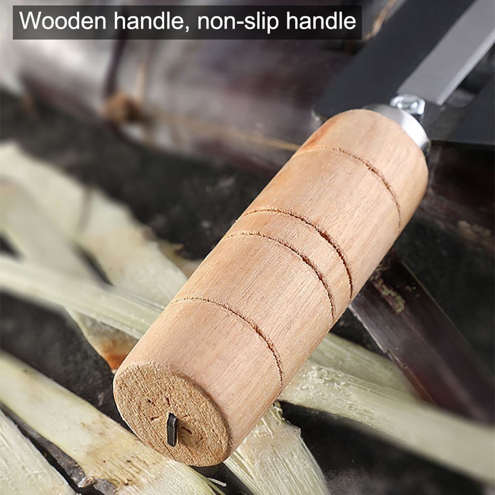 Sugarcane Peeling Kinfe Pineapple Peeler Carbon Steel Sugar Cane Peeling Cutter with Wooden Handle โ image 6