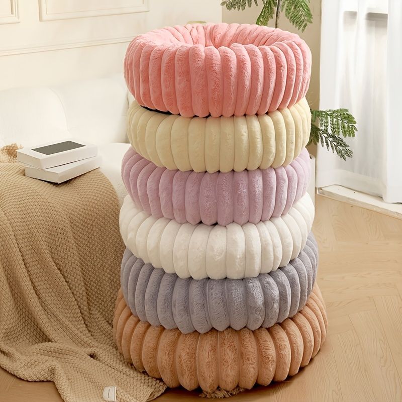 Pet Bed Dog Bed Cat Bed Small Dog Bed Medium Dog Bed Plush Pet Bed All-Season - Pink - Size 40-20-15 — image 2