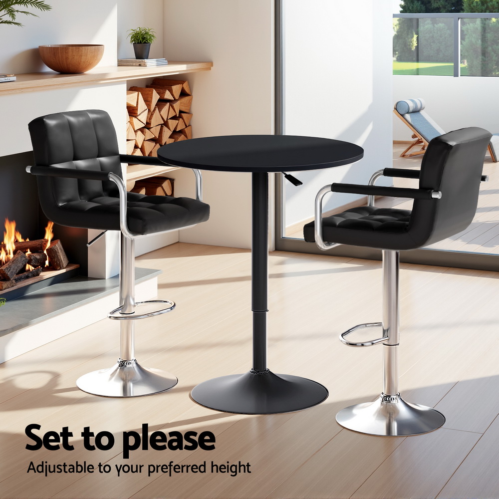 Artiss Bar Table and Stools Set Dining Desk Kitchen Chairs Cafe Pub โ image 5