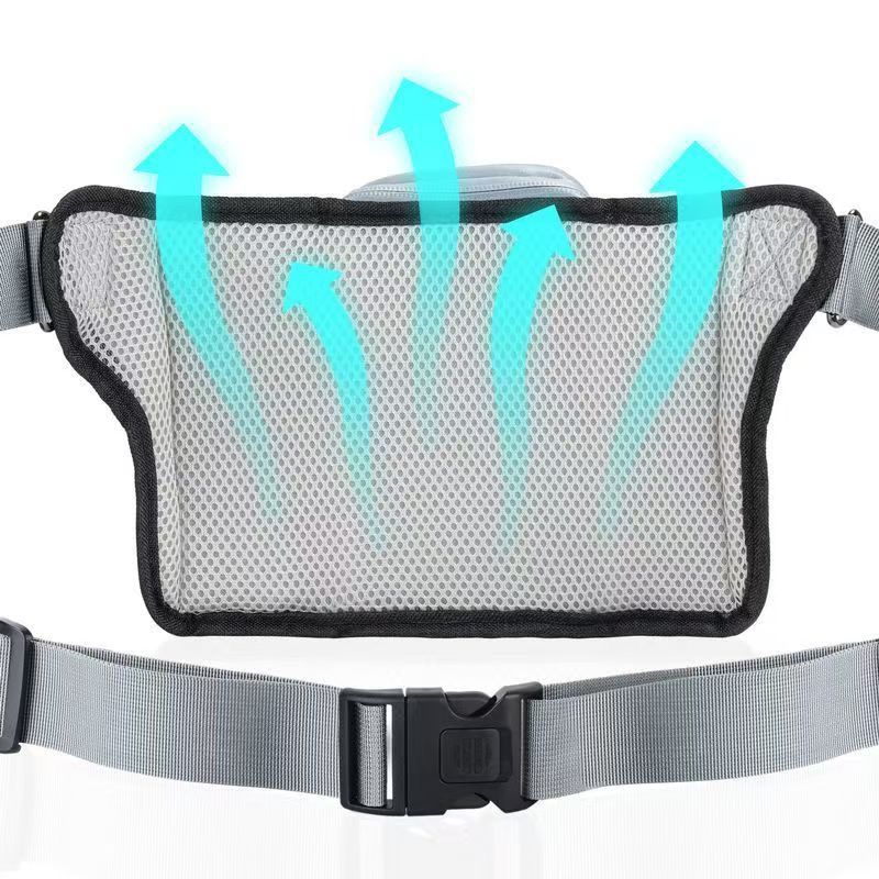 Hands-Free Dual Dog Leash Waist Pack for Running, Walking, and Hiking – Adjustable Oxford Belt with Reflective Strips, Shock-Absorbing Bungee Leashes, 360° — image 4