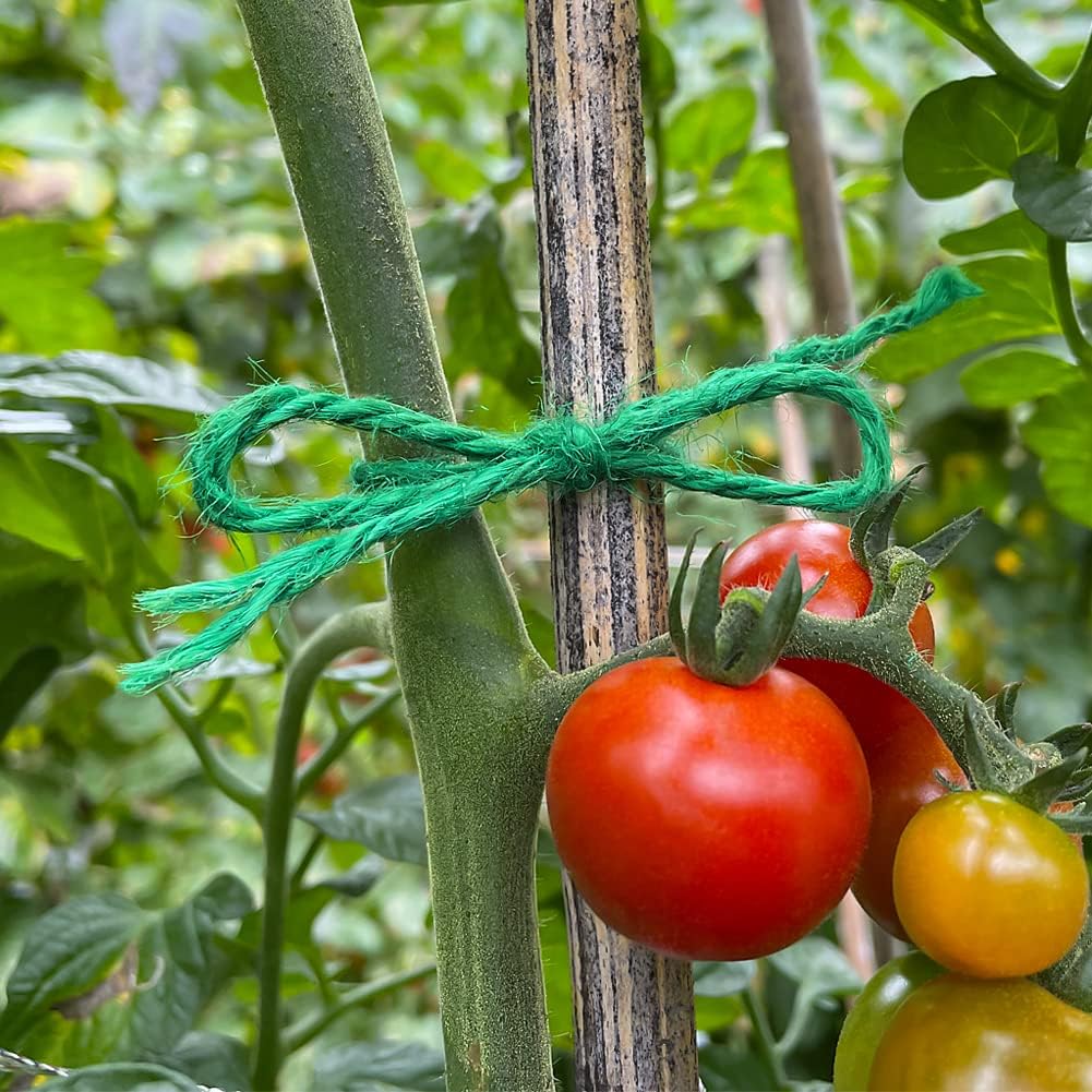Jute Garden Twine, 328 Feet 3mm Heavy Duty Tomato Twine, Green Plant Ties for Gardening, Climbing Plants, Vegetables, Crafting — image 4