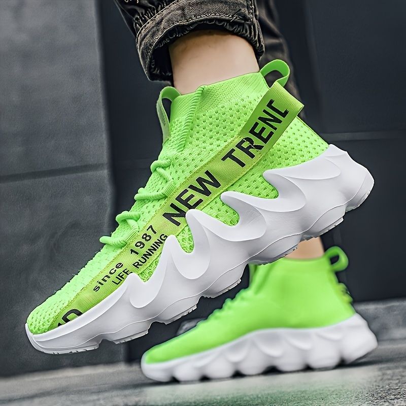 Men'S Casual Sneakers Trendy Shoes Men'S Footwear Comfortable Sneakers Stylish - Green - Size 43 โ image 4