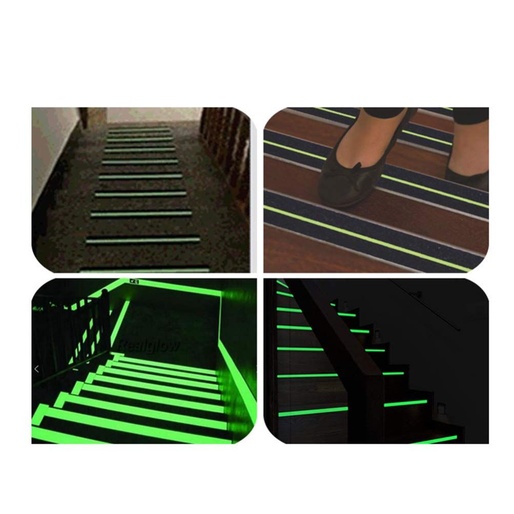 Anti Slip Traction Tape High Grip Adhesive Sticky Backed Safety Flooring Glow in Dark Stripe for Stairs Tread Step — image 3