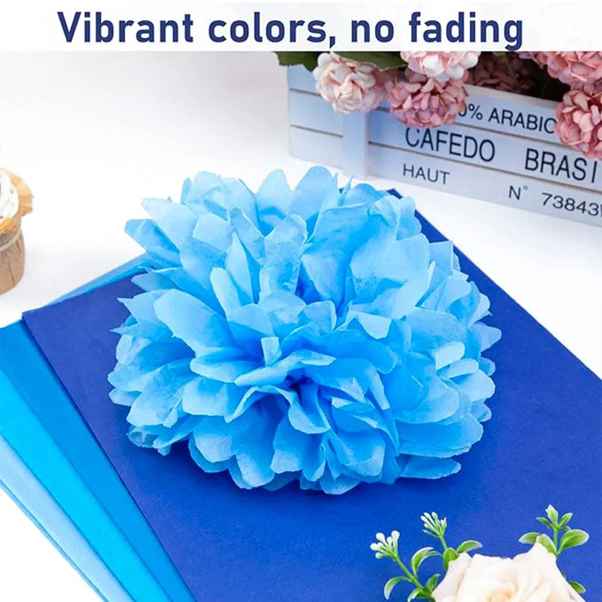 Decorative Paper Flower Balls 10pcs Party Hanging Pom Wedding Event Decor - Red โ image 6