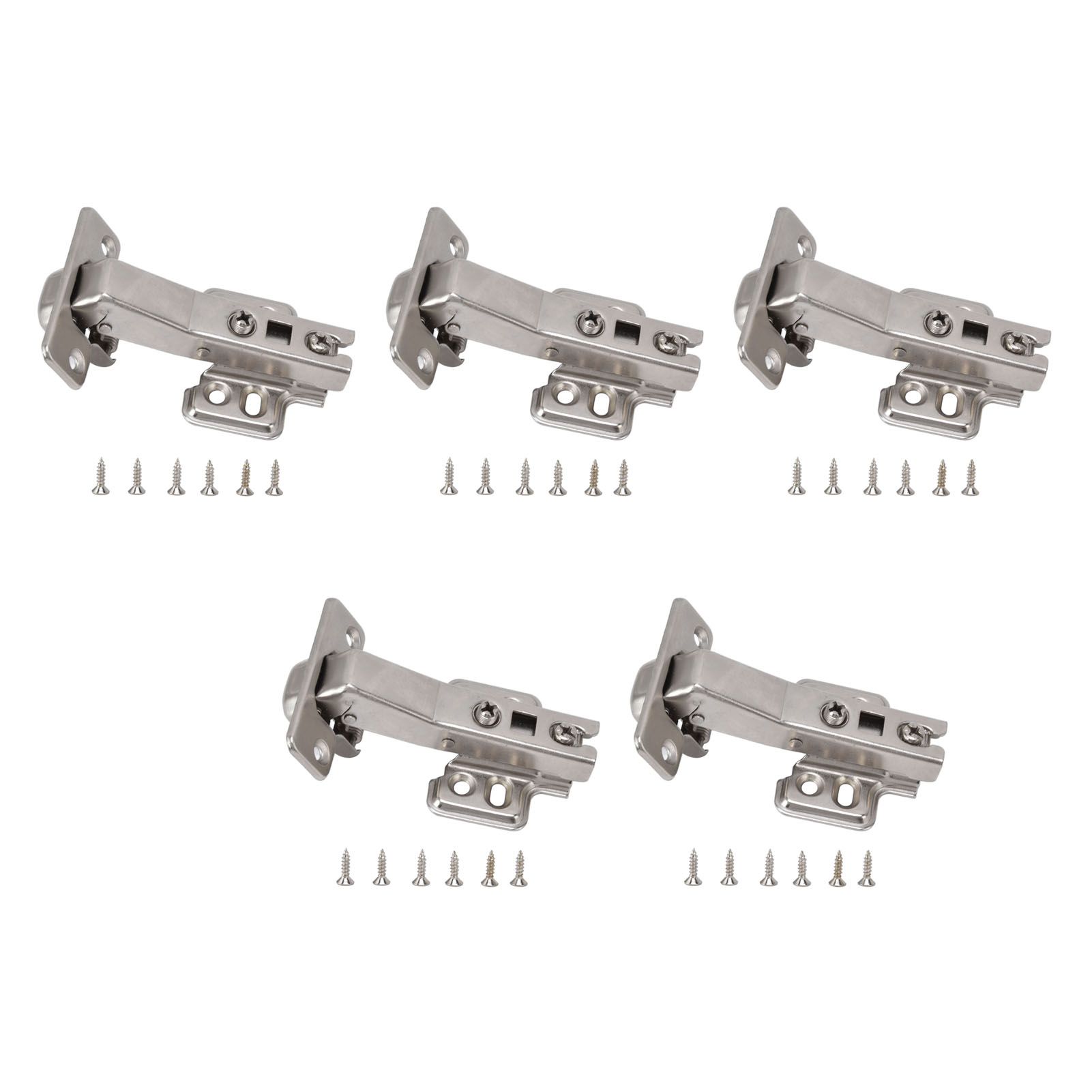 5Pcs Hydraulic Buffer Hinge Reduce Noise Closing Speed Anti Rust Cabinet Door Butt Hinge for Home Wardrobes Bookcases Type A โ image 3
