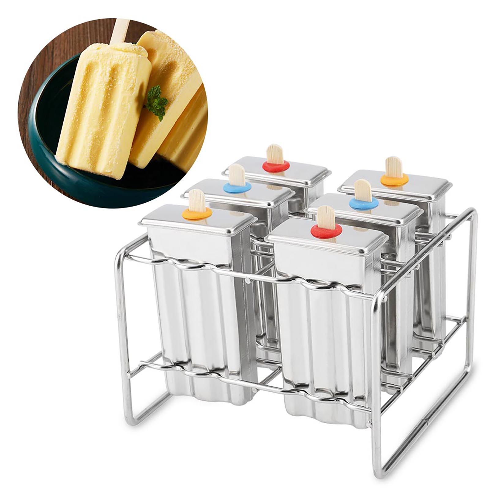 Stainless Steel Molds Ice Cream Industrial Home Kitchen DIY Ice Pop Mould Maker Tool(1#) โ image 6