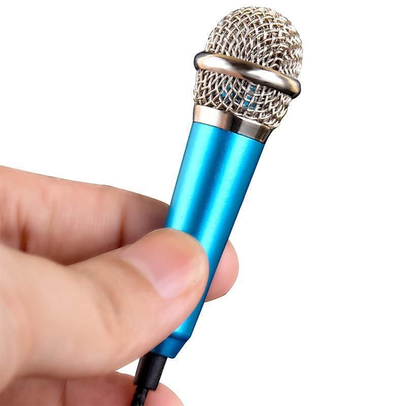 Mini Microphone Portable Vocal Instrument Mic for Mobile Phone Laptop Notebook - Blue โ image 3