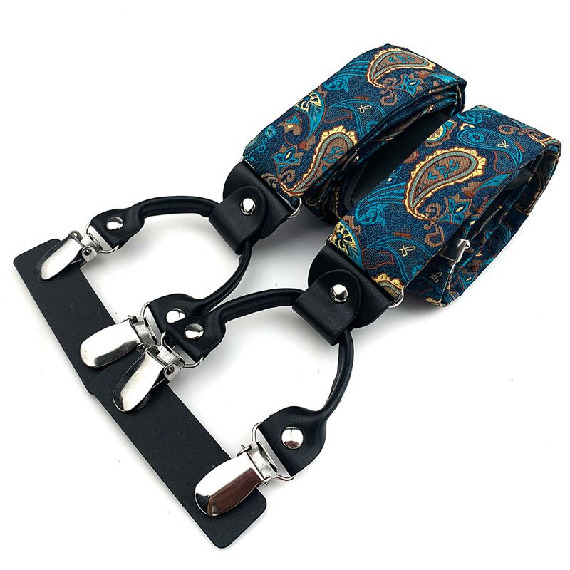 Qimulan Men's Y-Style 6 Clip Adjustable Polyester... BD-A09 โ image 6