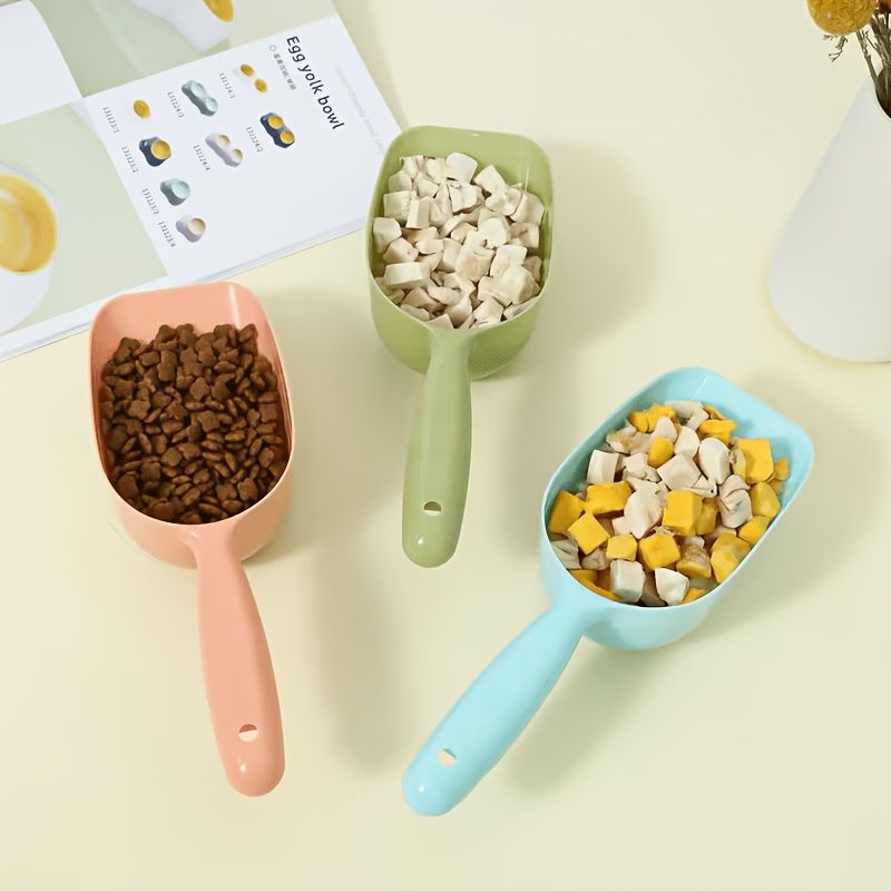 4-Piece Set Colored Plastic Shovels, Random Colors, Multi-Functional for Pet Feeding, Kitchen, Garden & Outdoor โ image 4