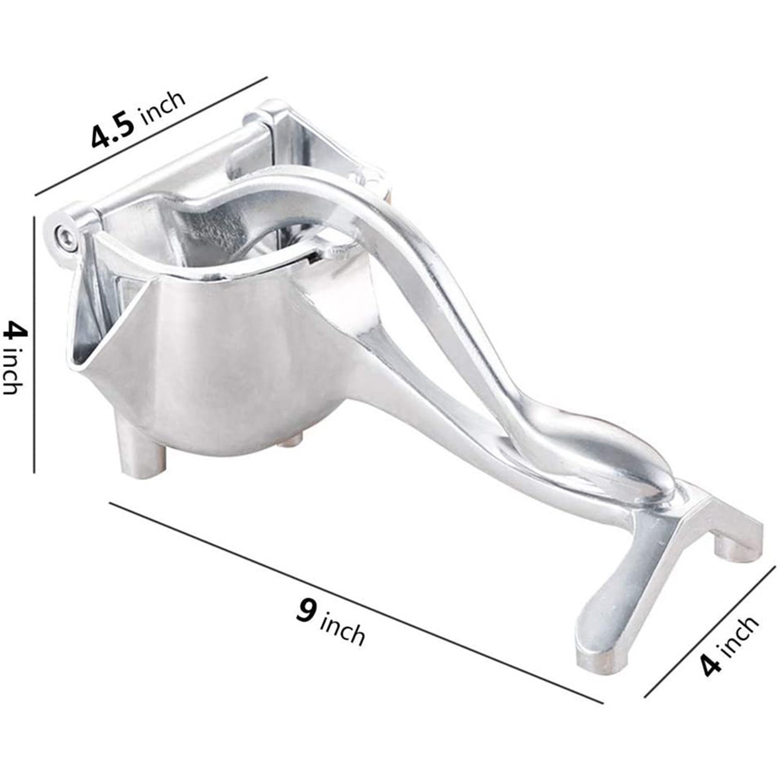 Extra Large Lemon Squeezer Stainless Steel - Easy Squeeze Heavy Duty Lemon Juicer Hand Press - Ergonomic Citrus Squeezer & Fruit Juicer for Small Oranges — image 3