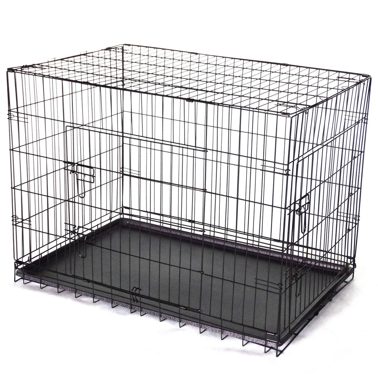 YES4PETS 36' Collapsible Metal Dog Cat Crate Cage Cat Carrier With Divider โ image 2