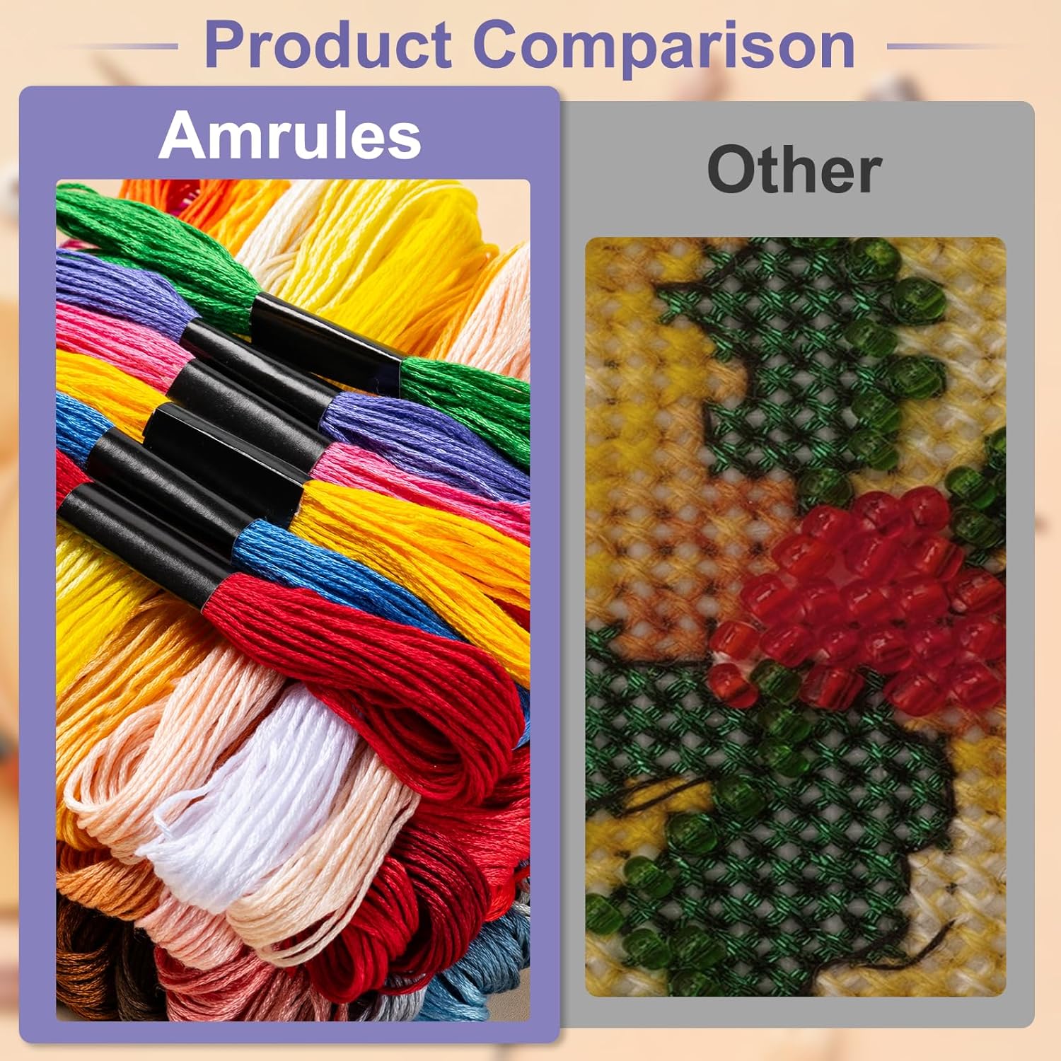 Friendship Bracelet String, 60 Skeins Cross Stitch Thread, 344.5 Inch Cotton Embroidery Floss, Hand Embroidery Thread for DIY Sewing and Embroidery โ image 5