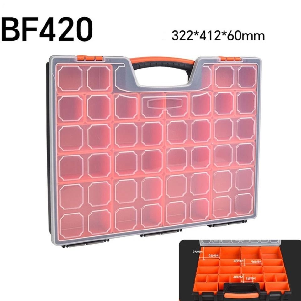3PC SET 14 +15+22 Compartments Storage Organizer Tool Box Plastic Bin Screw Case — image 6