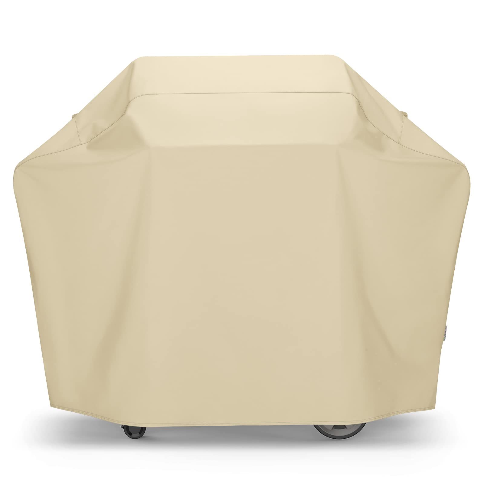 Grill Cover 60 Inch, Outdoor Heavy Duty Waterproof BBQ Grill Cover, All Grills and More, Beige Grill Cover