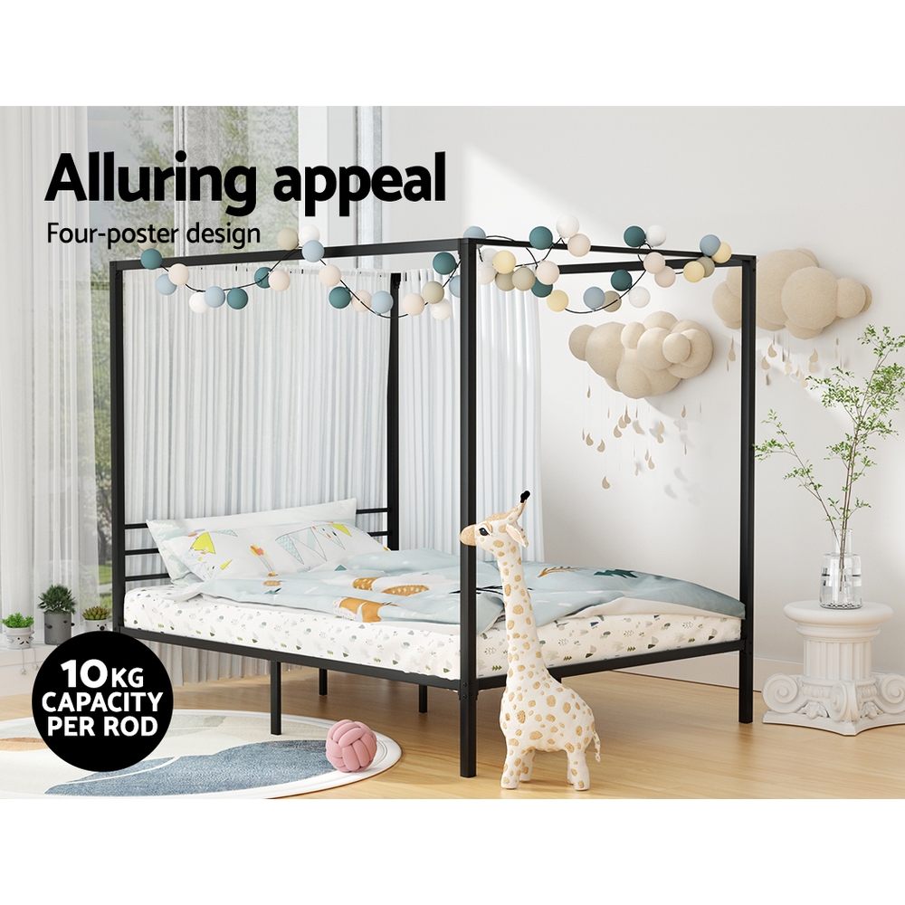 Artiss Bed Frame Queen Size Metal Bed Frame POCHY โ image 6