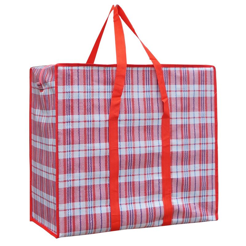 Woven Storage Bag PP Multipurpose Moving Clothes Black Trumpet โ image 3