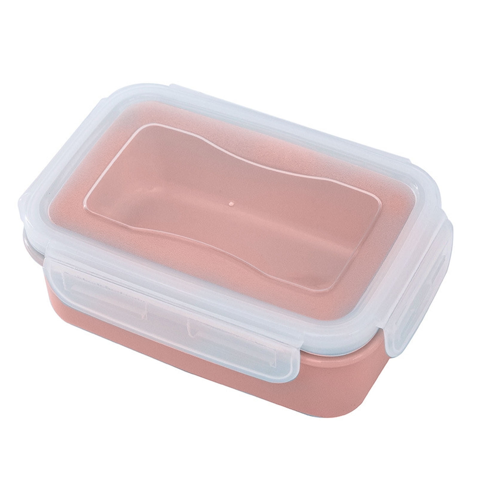 1 Piece Plastic Meal Prep Containers with Lids, Food Storage Containers with Snap Locking Lids, Airtight Lunch Containers, Red, 14 × 9.4 cm