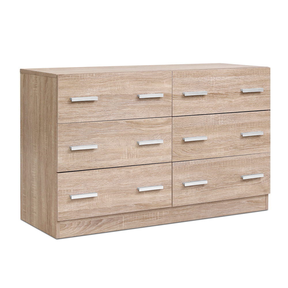 Artiss 6 Chest of Drawers - VEDA Pine — image 3