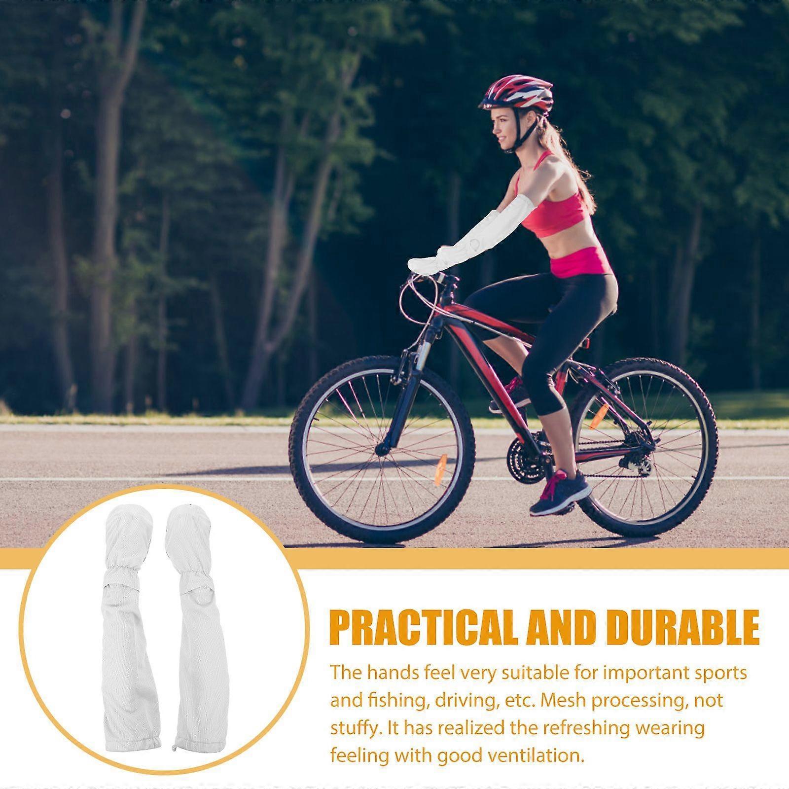1 Pair UV Protection Arm Sleeves for Men & Women Cycling Sports — image 2