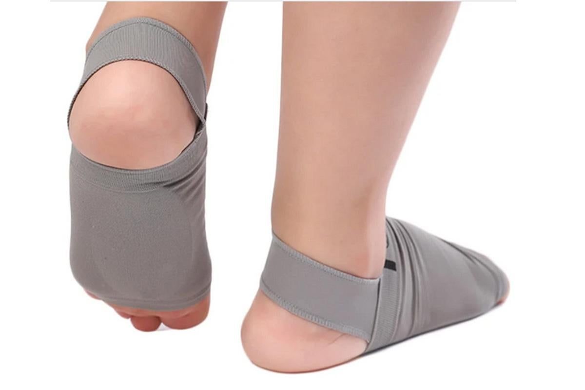 Arch Support Soft Pad Brace Sleeve Ankle Foot Wrap For Feet Flat - Grey β image 6