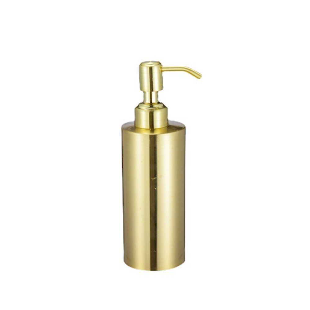 Gold Soap Dispenser, Full Stainless Steel Soap Dispenser, Conditioner β Modern Countertop Dispenser with Non-Slip Protective Pads