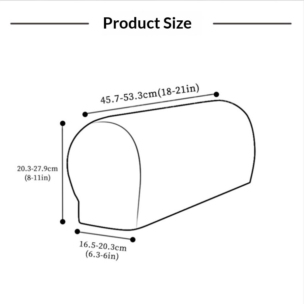 Waterproof Faux Pu Leather Armrest Covers Vintage Stretch Arm Covers for Chairs Couch Sofa Armchair Slipcovers for Recliner Sofa 2pcs,Black — image 5