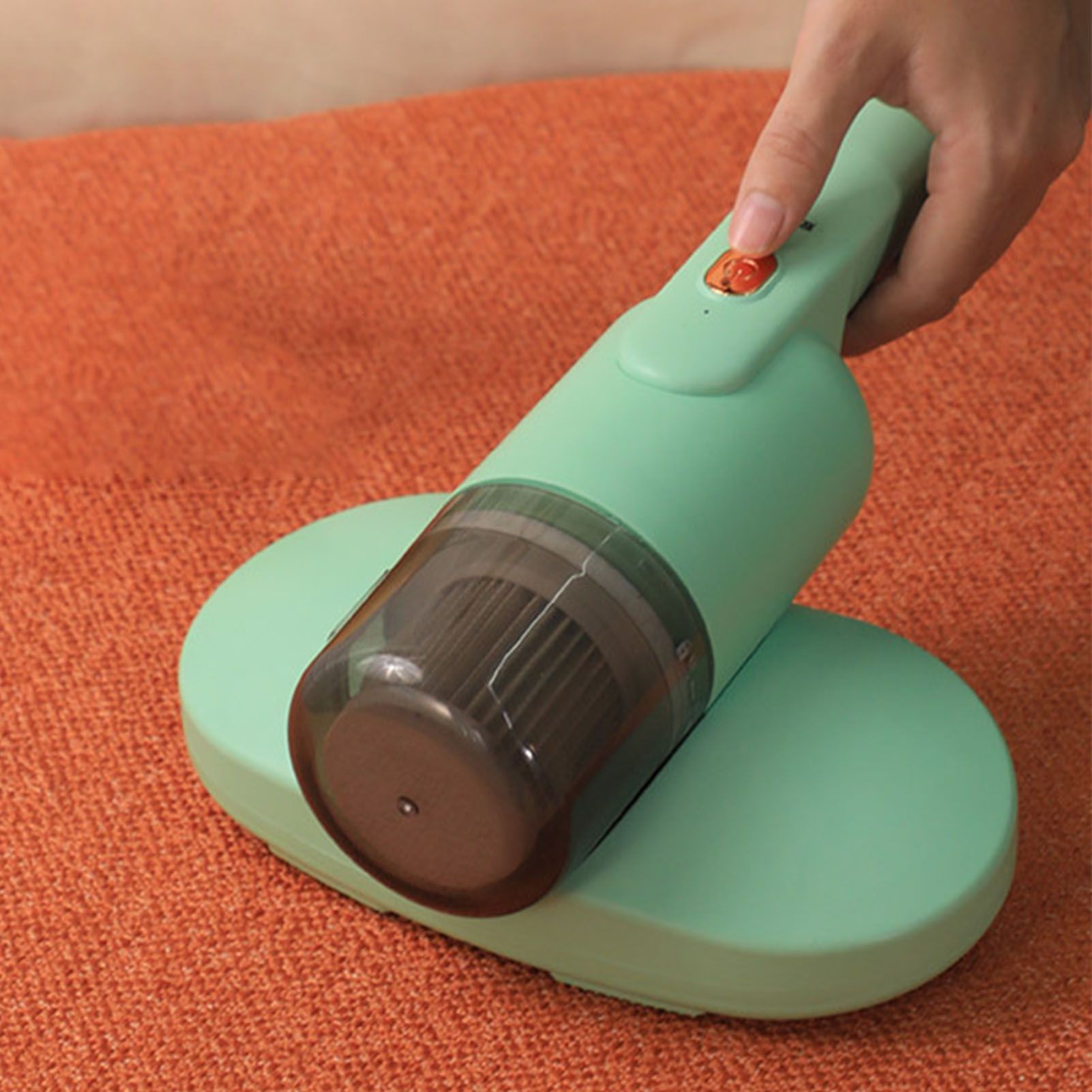 Bed Mite Remover Double Beat Handheld UV Mattress Vacuum Cleaner with Filter for Home Bedroom Green โ image 6
