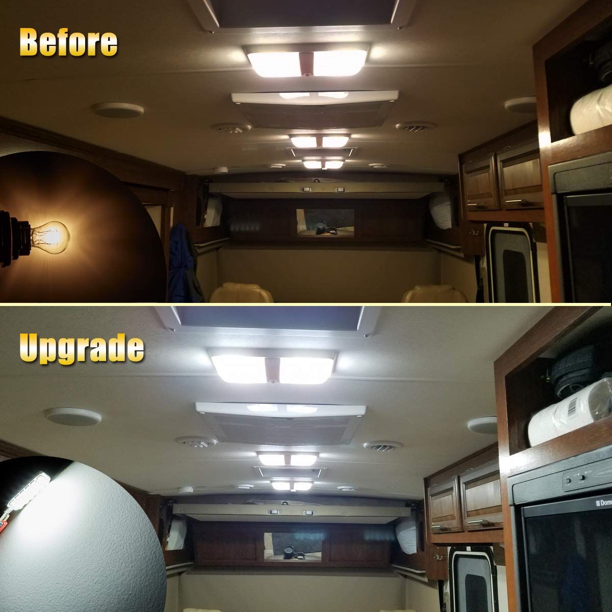 Super Bright T10 2835 36SMD LED Bulbs for 12V RV Ceiling Dome Light RV Interior Lighting Trailer Camper, (Pack of 20) โ image 3