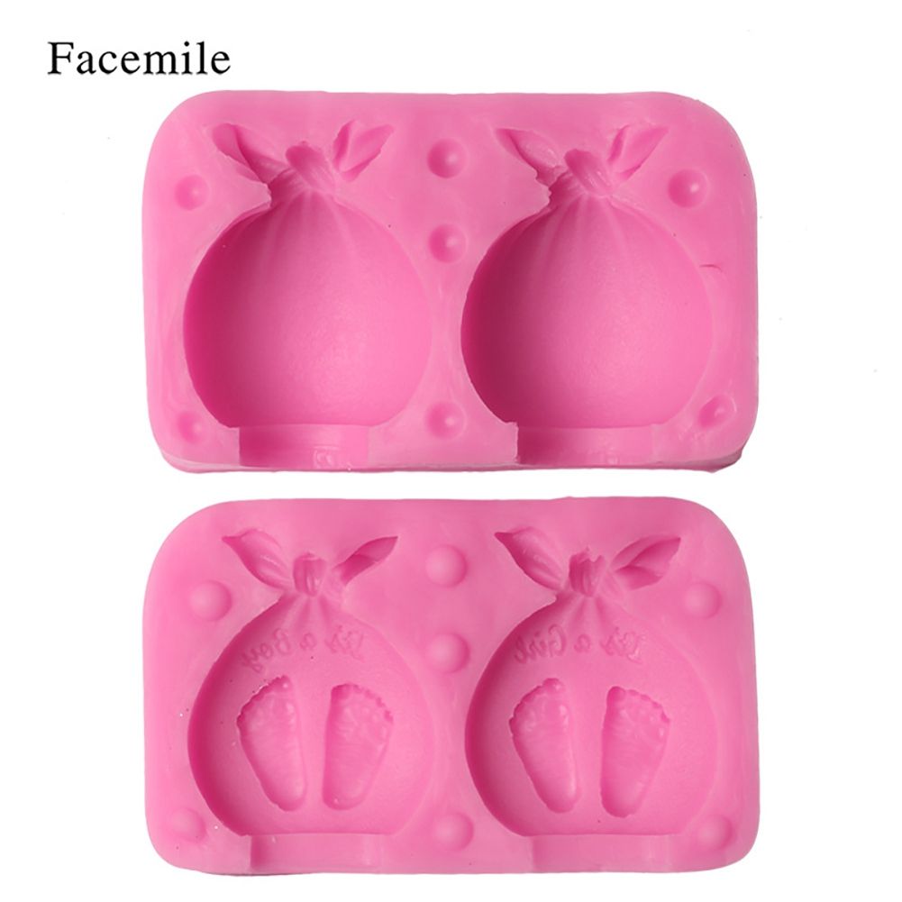 Boy Girl Foot Fondant Cake Decoration Mold Silicone DIY Baking Tool — image 3