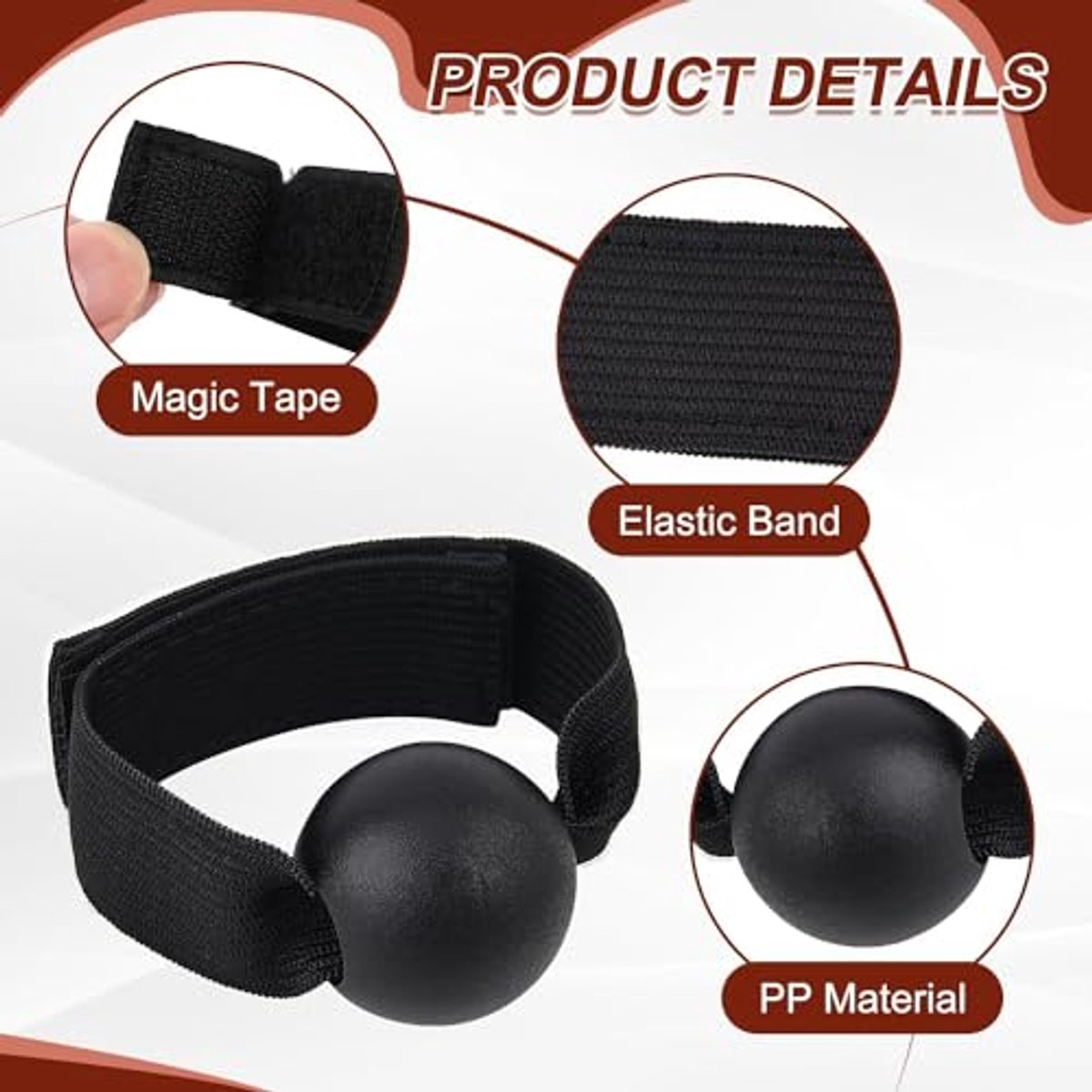 2-Piece Volleyball Hand Shape Trainer - Soft Nylon & Wooden Beads - Adjustable Size for Correct Ball Placement - For Training and Competition โ image 2