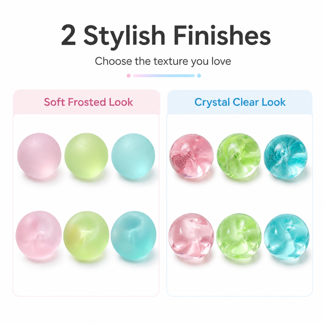 Frosted Blue Coconut Oil Stress Ball, Slow Rising Non-Sticky Squishy Squeeze Ball, Soft Sensory Fidget Toy for Stress Relief, Relaxation and Focus — image 6