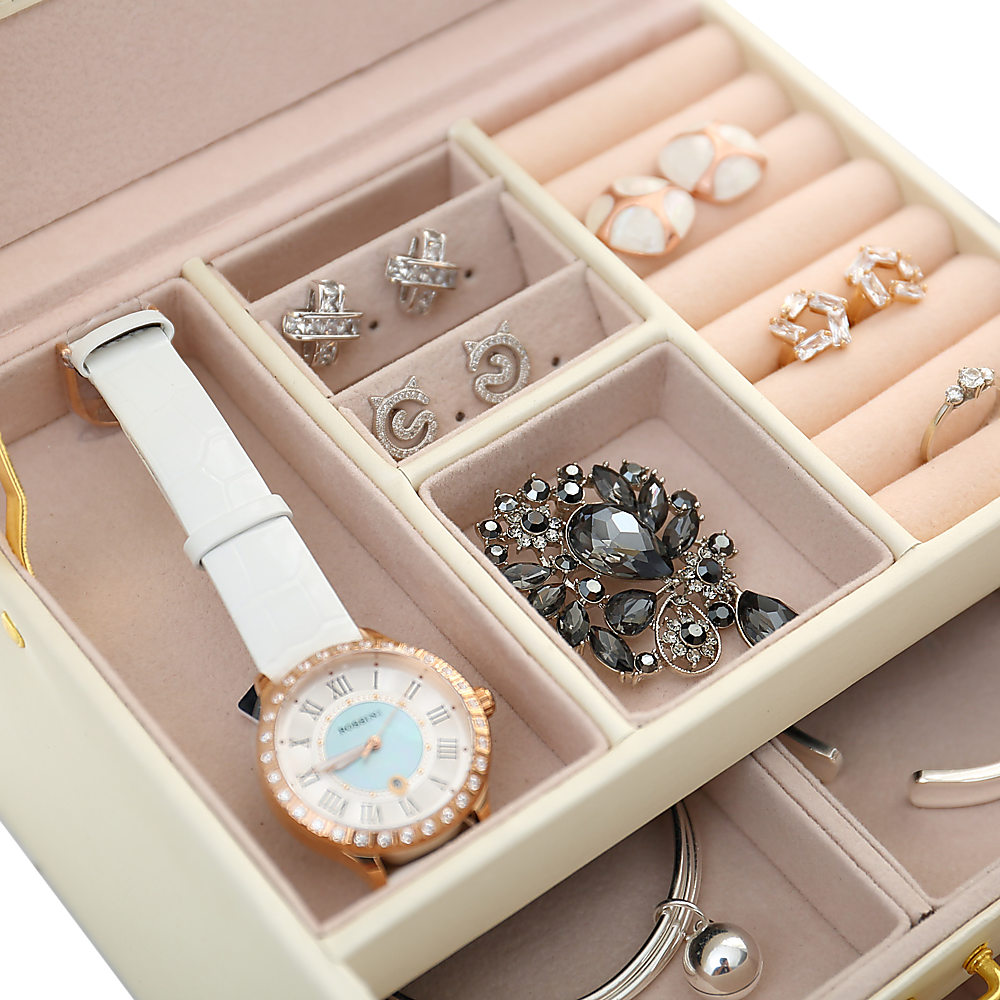 Jewellery Storage Box Girls Ring Necklace Display Organiser Case For Neat Accessory Storage — image 4