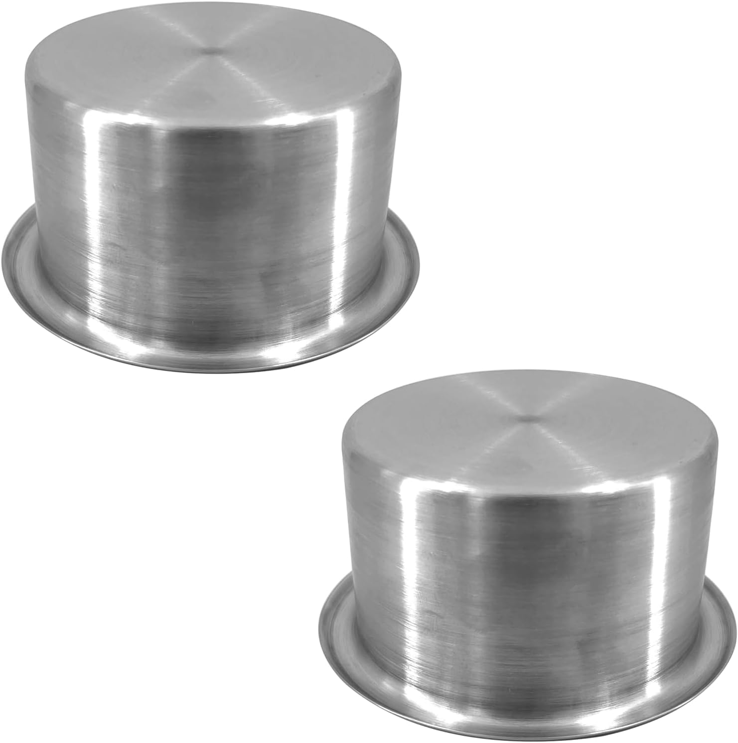 2Pcs 3" Stainless Steel Drop-in Anti-Spill Cup Holder with Non-Slip Washer,Heavy Duty Poker Table Inserts Fits Standard Soda Can for Desk, Boats, RV Cars & โ image 2