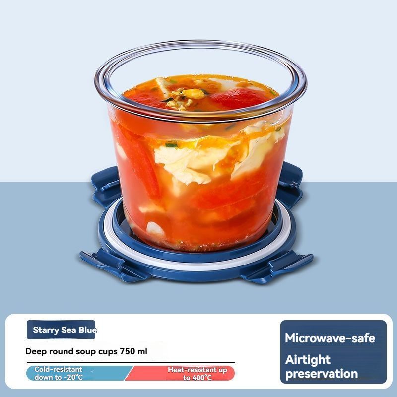 soup container - Amber - Size 750ML-2PCS — image 6