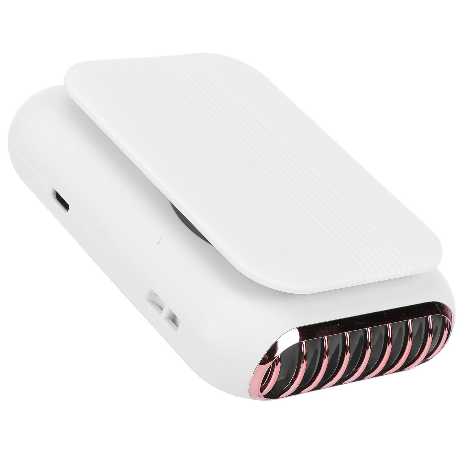 USB Charging Silent Neck Fan Portable Handheld Electric Fan for Outdoor Desktop HomeWhite β image 4