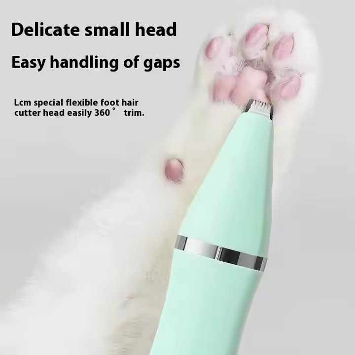 White 4-in-1 Pet Grooming Electric Clippers - Professional Rechargeable Trimmer for Dogs & Cats, Paw, Fur, Nail, and Ear Care | Compact Design โ image 5
