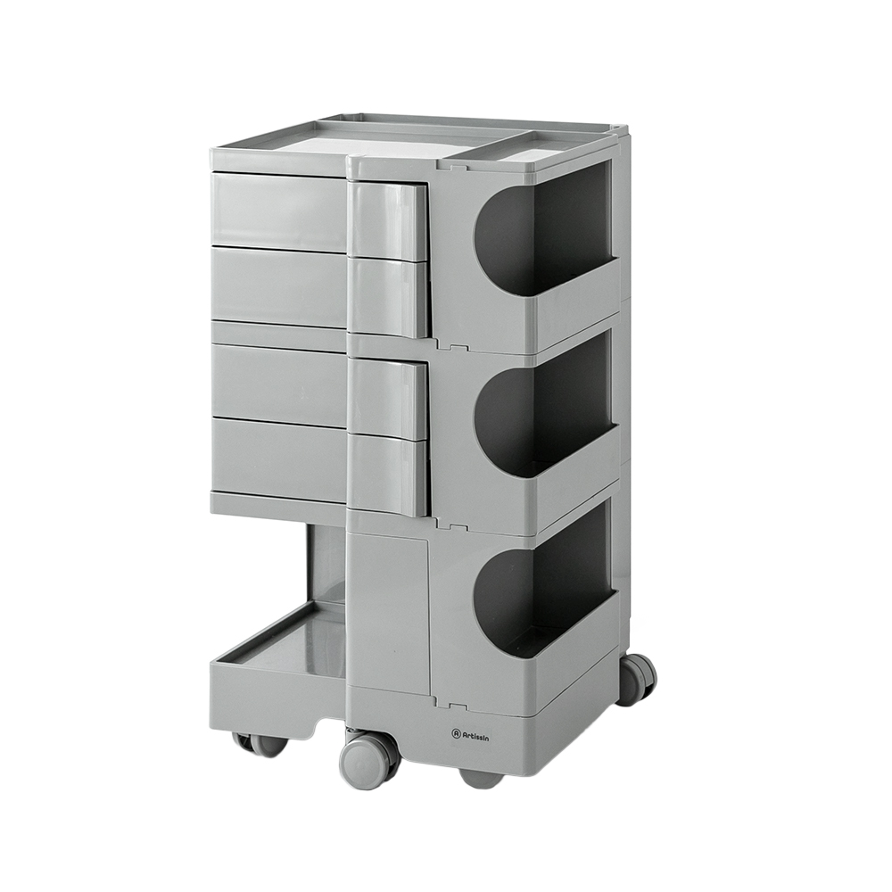 Artiss Storage Trolley Bedside Table 5 Tier Cart Boby Replica Grey