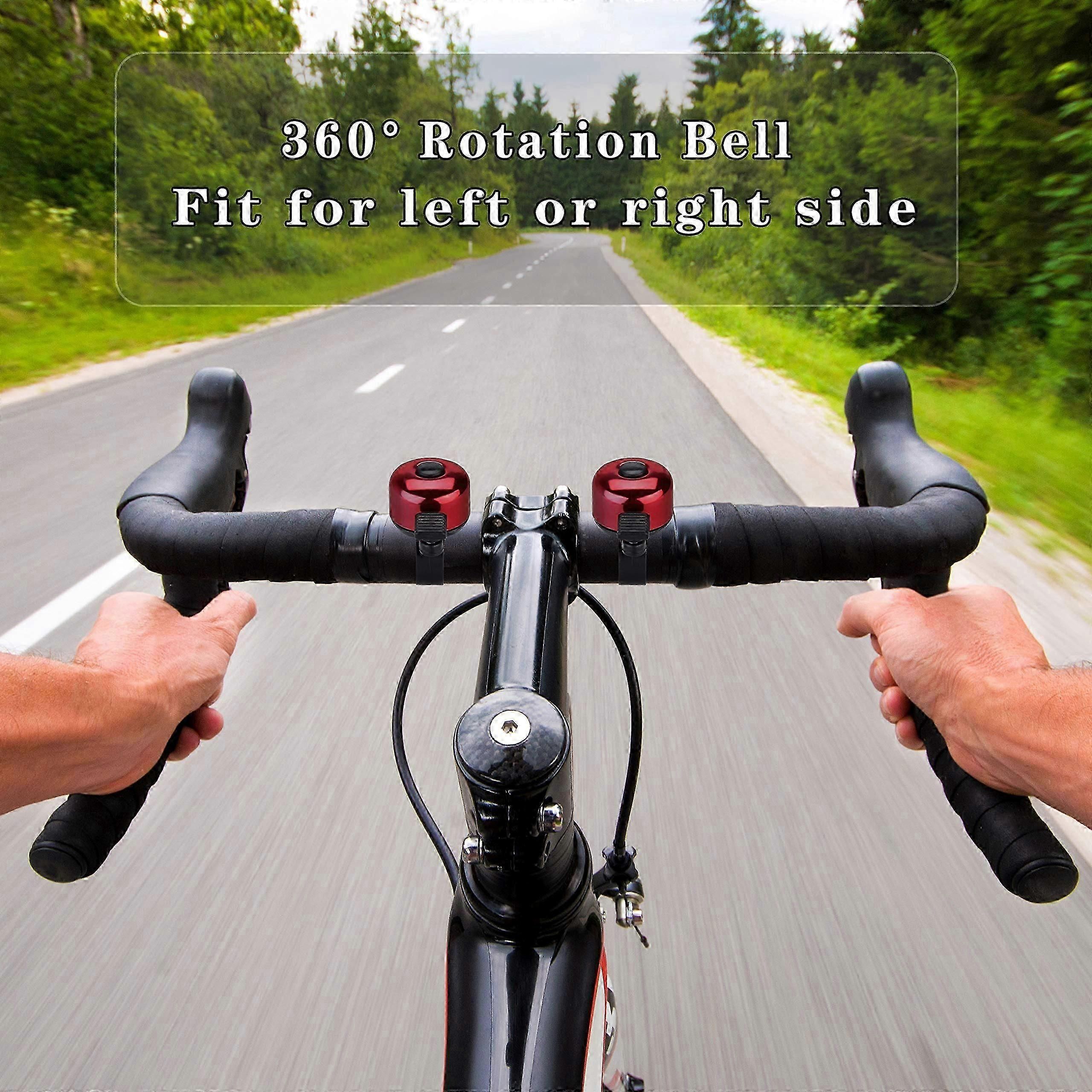 2PCS Bike Bell Bicycle Bell With Loud Crisp Clear Sound, Road And Mountain Bike Bell (Red) โ image 4