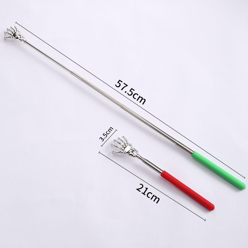2 Pack Portable Extendable Back Scratcher,Stainless Steel Telescoping Back Scratcher for Both Human and Pets — image 2
