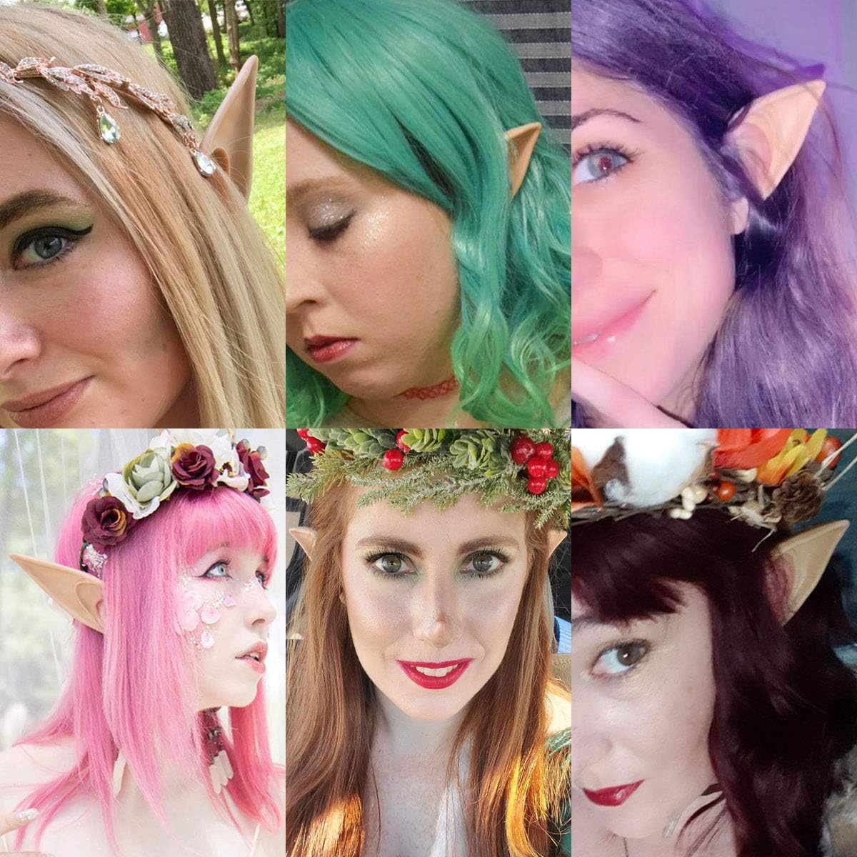 2 Pair Cosplay Fairy Pixie Elf Ears Christmas Anime Party Latex Ears โ image 5