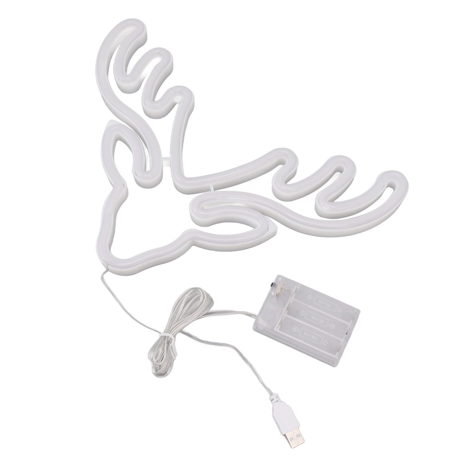 Neon Light LED Sign USB Battery Powered Christmas Holiday Bedroom Wall Decor Ornaments Warm Light โ image 5